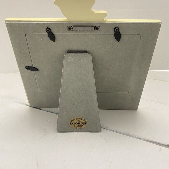 Vtg Exposures HandPainted "March" Months of the Year 4X6 Picture Frame Lion Lamb - Picture 7 of 8